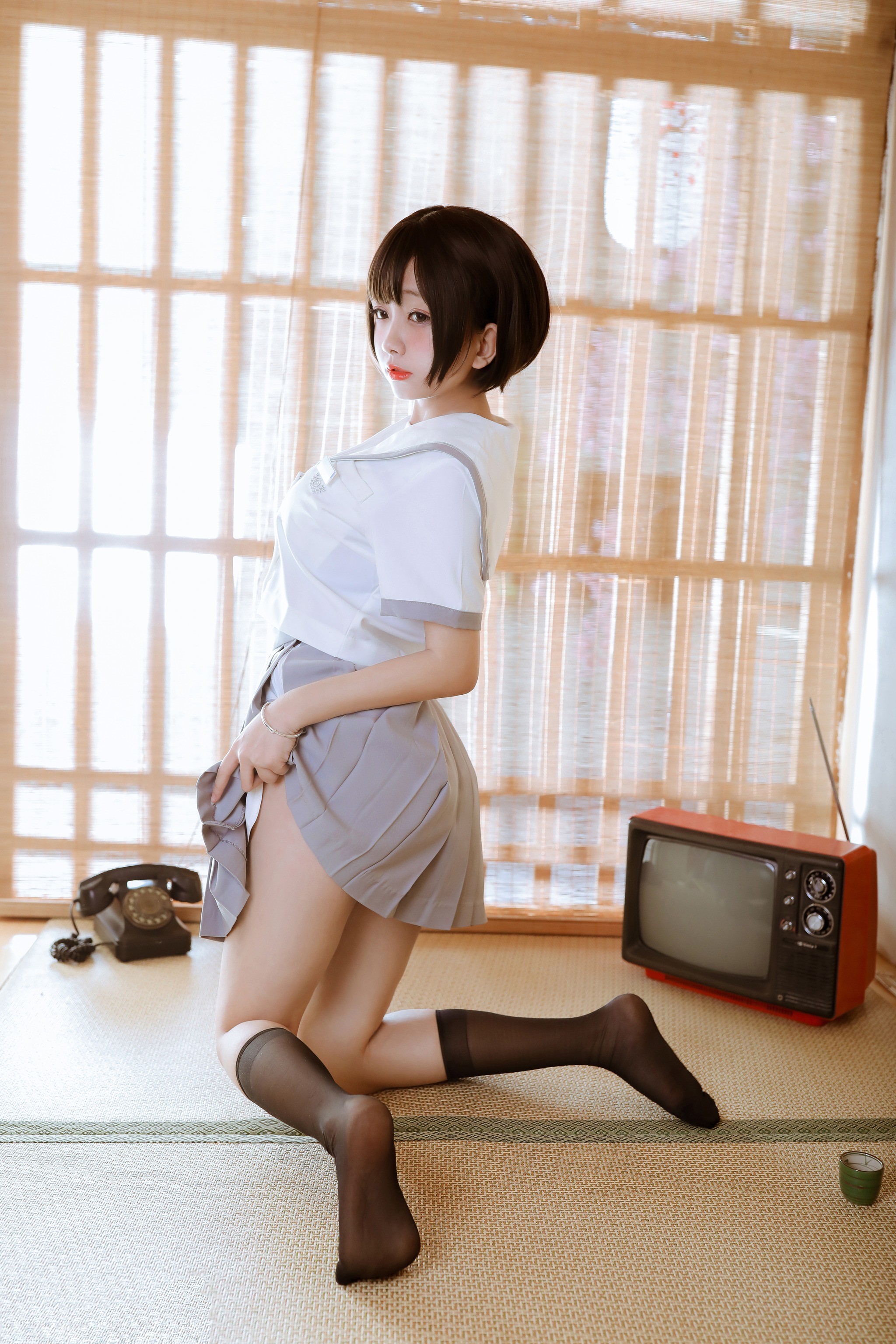 图片[1]-日奈娇 – NO.015 和风jk [40P]-XikXak